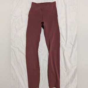 Lululemon Pink Mauve High-Waisted Full Length Leggings Size‎ 2